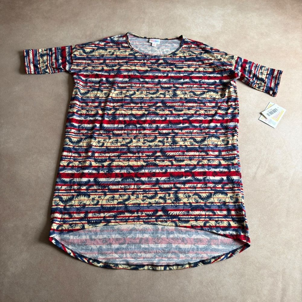 LulaRoe Patriotic Irma Top • size XS • NWT